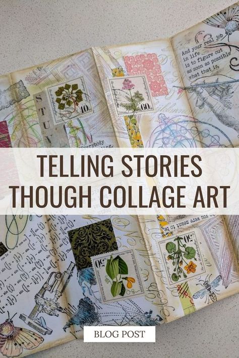 Learn how to combine collage art with storytelling in a fun and creative way. I'll guide you through easy steps to create meaningful art pieces. Whether you're new or experienced, this is for you! #ArtInspiration #CollageArt #CreativeTips How To Collage, Mixed Media Collage Techniques, Decorating Journal, Art Sources, Cats Doing Funny Things, Journal Tutorials, Master Board, Collage Art Projects, Art Basics