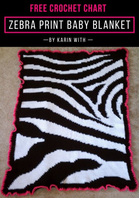 Free Crochet Patterns | Free Crochet Pattern Zebra Print Baby Blanket • Free Crochet Patterns Crochet Zebra Blanket, Crochet Zebra Pattern, Zebra Blanket, Crochet Zebra, Crocheted Things, Crocheted Blankets, Crochet For Beginners Blanket, Crochet Blanket Afghan