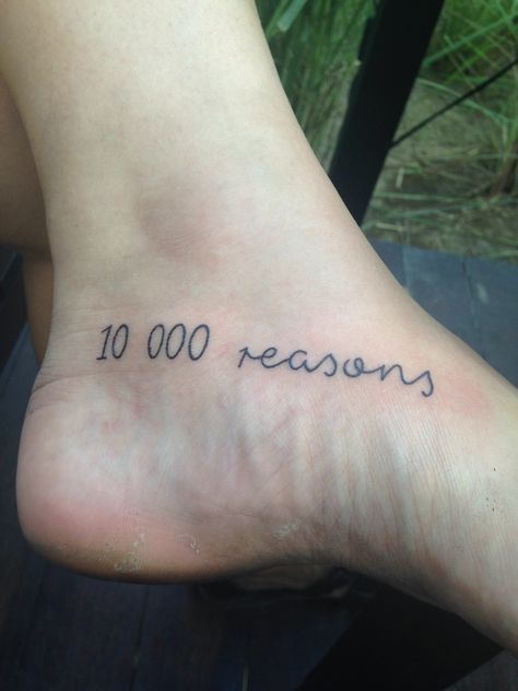 Paiges gorgeous #10000reasons #tattoo 10000 Reasons, I Tattoo, Tattoo Quotes, Tattoos, Quotes, 10 Things