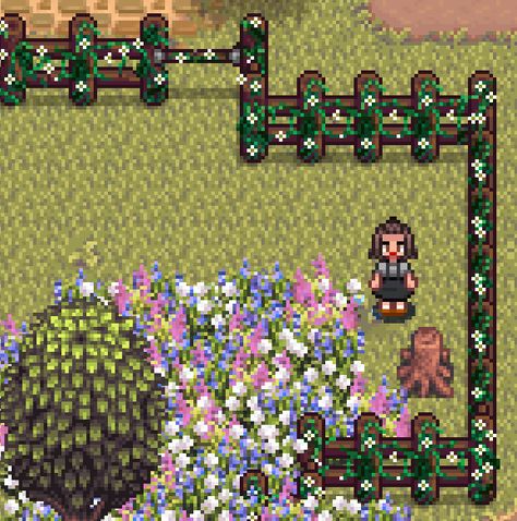 Vine Fence, Stardew Farms, Flower Colouring In, Stardew Valley Farms, Bee Houses, Small White Flowers, Types Of Wine, Best Icons, Games Images