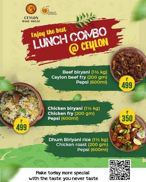 Combo Offers Food, Food Combo Offer Poster Design, Food Combo Poster, Combo Offer Poster Design, Beef Biryani, Ads Poster, Weekend Lunch, Enjoy The Weekend, Delicious Lunch