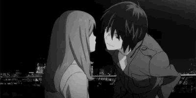 Aesthetic Kiss, Read Anime, Anime Kiss Gif, Kiss Gif, Hirunaka No Ryuusei, Blue Anime, Diabolik Lovers, 90s Anime, Anime Aesthetic