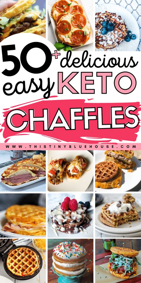 50+ Delicious Best Easy Keto Chaffle Recipes Chaffle Breakfast, Chaffle Ideas, Clean Crockpot, Chaffles Keto, Keto Chaffle Recipes, Chaffles Recipe, Gingerbread Dessert, Creamed Chipped Beef, Keto Waffles