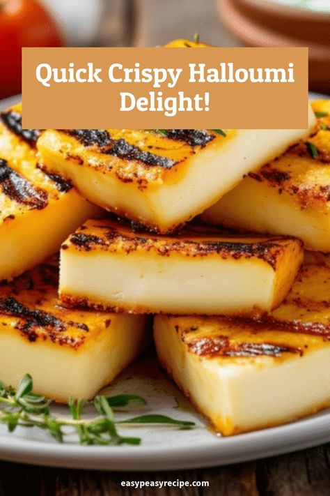 Grilled halloumi cheese pieces with crispy, golden edges served on a plate. School Cookies Recipe, Easy Zucchini Recipes, Easy Peasy Recipes, Grilled Halloumi, Easy Zucchini, 15 Minute Meals, Easy Air Fryer, Quick Snack, Fast Dinners