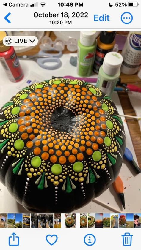 Mandala Pumpkin, Creative Pumpkin Painting, Halloween Pumpkin Carving Stencils, Fall Rock, Halloween Pumpkins Painted, Pumpkin Carvings Stencils, Creative Pumpkins, Halloween Pumpkins Carvings, Pumpkin Art