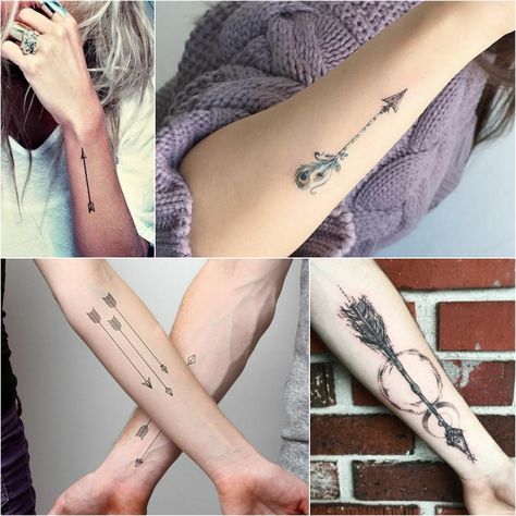 arrow tattoo - simple arrow tattoo - girly arrow tattoo. Explore more Tattoo ideas on positivefox.com #arrowtattoo #arrowtattoosforguys #arrowtattoowithwords #featherarrowtattoo #girlyarrowtattoos Feather Arrow Tattoo, Simple Arrow Tattoo, Meaning Of Arrow Tattoo, Arrow Tattoos For Women, Small Arrow Tattoos, Tiny Tattoos For Women, Simple Tattoos For Women, Arrow Tattoo Design, Tattoos Infinity