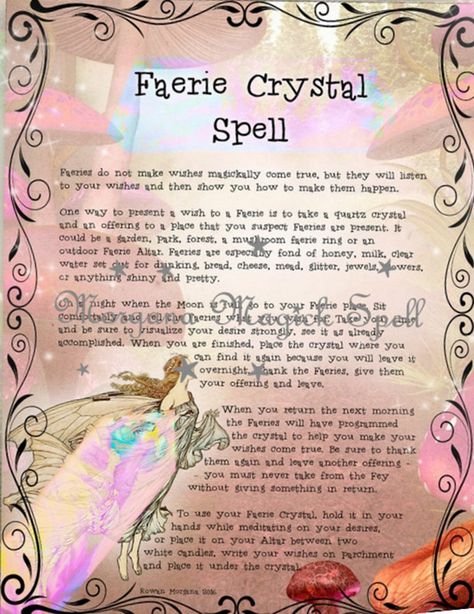 Fairies Facts, Faery Magick, Faerie Magick, Fairies Mythology, Fairy Spells, Mystical Creatures Mythology, Wicca Recipes, Real Fairies, Folk Magic