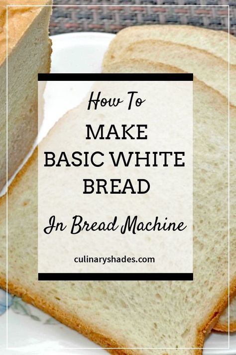 A perfect sandwich bread recipe using bread machine. Make a soft vegan white bread using bread machine #culinaryshades #whitebread #sandwichbread #breadmachinerecipes #veganbread White Bread In Bread Machine, Breville Bread Maker Recipes, Quick Sandwich Bread, Bread Machine White Bread, Bread In Bread Machine, Easy Crockpot Mac And Cheese Recipe, Sandwhich Bread, Basic White Bread, Bread Machine Recipes Sweet