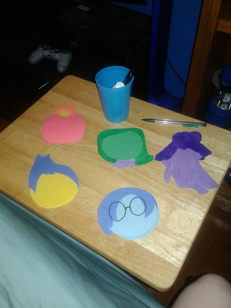 RA door decs, inside out Door Decs Ra, Ra Door Tags, Inside Out Movie, Dorm Themes, Ra Door Decs, Door Decks, Door Decs, Door Tags, Ra Ideas