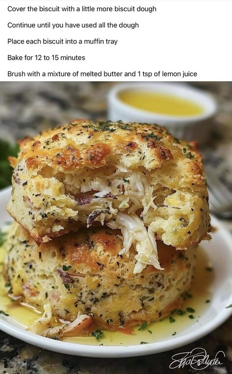 Crab Stuffed Cheddar Bay Biscuits, Stuffed Cheddar Bay Biscuits, Stuffed Biscuits, Tortilla Recipes, Ree Drummond Recipes, Heavenly Recipes, Crab Stuffed, Cheddar Bay Biscuits, Martha Stewart Recipes