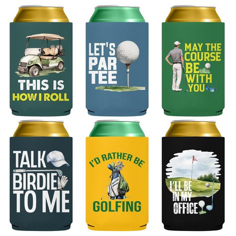 PRICES MAY VARY. 【FUNNY GOLF GIFTS】- Perfect gifts for men and women who loves golf sports, adding humor to any beverage, surprise the golfers of the gifts 【GOLF PARTY DECOR】- Ideal for weekend golf trip, golf bachelor party, it can be placed on the party table, or anywhere just to enhance the funny atmosphere 【GOLF COURSE FAVOR】- Pop Nordic beer can holder with foldable design easy to pack and bring along on your golf course, funny golf stuff to your next event 【HIGH-QUALITY NEOPRENE MATERIAL】- Golf Themed Centerpieces Ideas, Golf Retirement Party Ideas, Golf Gift Basket Ideas, Good Vibes Wallpaper, Beer Coozie, Golf Theme Party, Beer Can Holder, Golf Party Favors, Beer Cozy