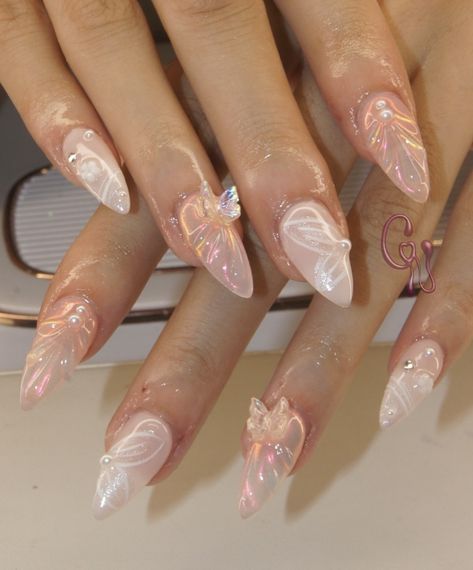 Fancy Nails Designs, Summery Nails, Blush Nails, Mermaid Nails, Classy Acrylic Nails, Really Cute Nails, Soft Nails, Unique Acrylic Nails, Pink Acrylic Nails