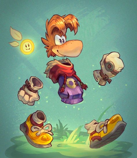 Rayman Origins, Still Hoping, Rayman Legends, Sketch Photoshop, Cartoon Character Design, Video Game Art, Art Anime, Cartoon Art Styles, Character Design Inspiration