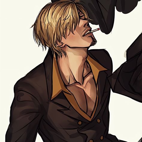 Sanji Fanart, Sanji Vinsmoke, One Piece Man, Animation Art Character Design, One Piece Drawing, Blonde Guys, One Piece Pictures, One Piece Fanart, Guy Drawing