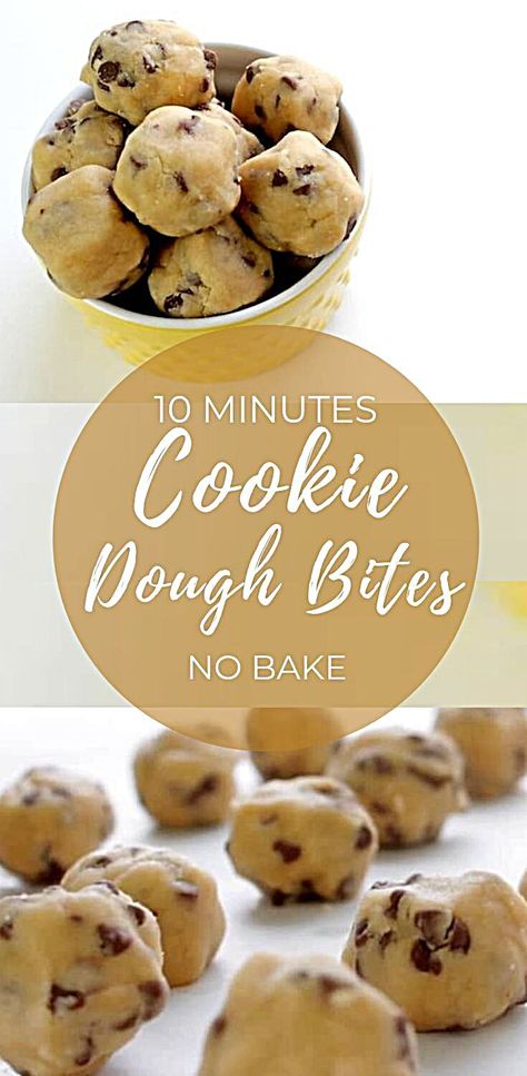 Cookie Dough Bars Recipe No Bake, Quick Homemade Desserts Simple, No Mix Desserts, No Bake Simple Desserts, Simple Few Ingredient Desserts, Cookie Dough Treats, Snacks To Bake At Home, Simple Dessert Snacks, Quick No Bake Treats