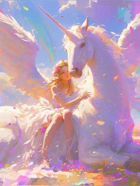 Unicorn Aesthetic, Greek Monsters, Pegasus Art, Unicorn Artwork, Unicorn Fairy, Fantasy Unicorn, Majestic Unicorn, Magical Horses, Unicorn Pictures