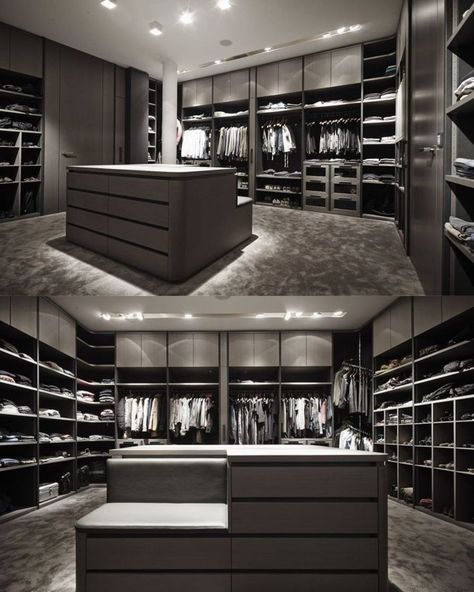 Walk In Closet Luxury, Mens Bedroom Decor, Grand Dressing, Dream Closet Design, Walk In Closet Design, Closet Design Layout, Luxury Closets Design, Modern Closet, Men Closet