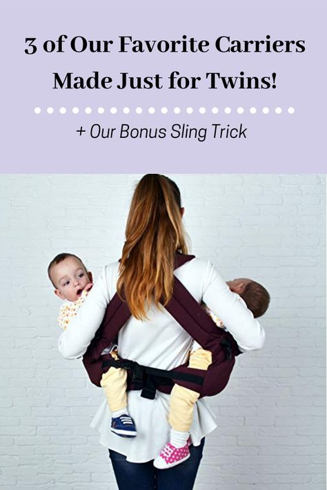 Holding Twins At The Same Time, Twin Baby Wearing, Twin Baby Essentials, Twins Accessories, One Syllable Boy Names, Twin Carrier, Twin Baby Carrier, Baby Carrier Newborn, Baby Care Essentials