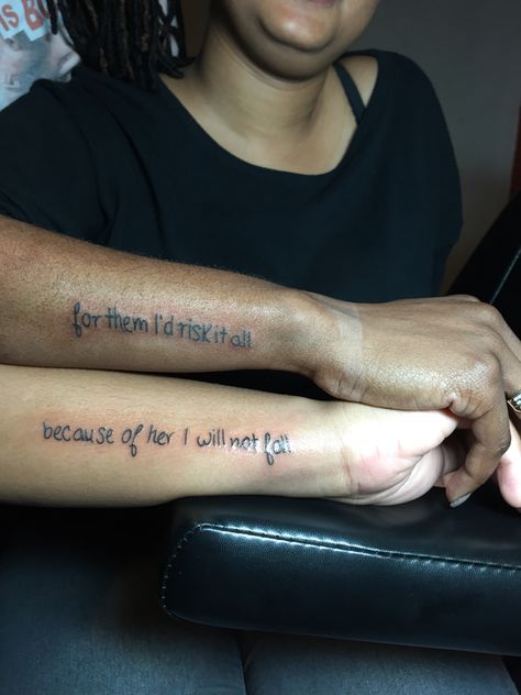 Mother & Daughter tattoos got these today!! I love my daughters I Love My Daughters, Mother Daughter Tat, Mother Daughter Tats, Tattoo For Daughter, Mommy Daughter Tattoos, Daughter Tattoos, I Love My Daughter, Love Tattoo, Mother Daughter Tattoos