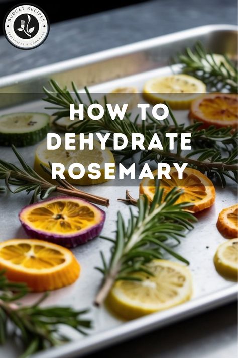 Aromatic & Inspiring: The Simple Guide to Dehydrating Rosemary for Flavorful, Long-Lasting Herbs! Dehydrated Rosemary, Dehydrate Rosemary, Dehydrated Herbs, Food Dehydrator Recipes, Lemon Powder, Baking Recipes For Kids, Recipes For Kids, Dehydrated Food, Dehydrator Recipes