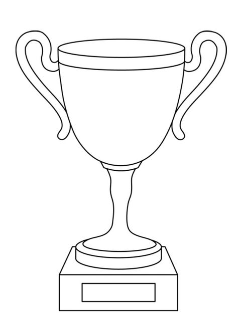 Trophy Coloring Page, Cricket Doodle Art, Cricket Drawing Easy, Trophy Printable, Trophy Drawing, Cricket Drawing, Computer Rules, Cricket Trophy, Feelings Activities Preschool