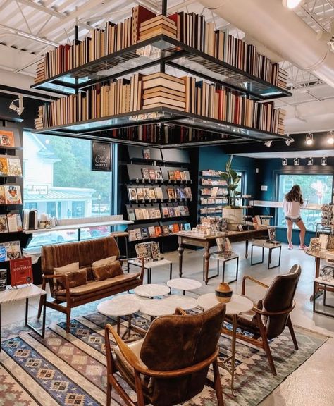 Cafe And Bookstore Coffee Shop, Coffee Shop Ideas Unique Cozy, Wine Bar Cafe Coffee Shop, Bookstore With Coffee Shop, Coffee Shop Library Design, Library Wine Bar, Tea And Book Shop, Book Store Cafe Floor Plan, Book Store Shelves