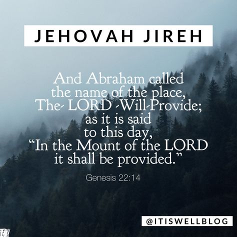 The Lord Will Provide, Jehovah Jireh, Spiritual Growth Quotes, God Will Provide, Bible Love, Growth Quotes, Names Of God, Blessed Life, Prayer Board