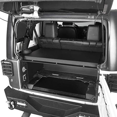 Hooke Road for Jeep Cargo Trunk Cover Security Deck Enclosure for Jeep Wrangler JK 2007-2018 4-Door Unlimited Deck Enclosures, Door Decks, Jeep Wrangler Accessories, Wrangler Accessories, Jeep Jl, Jeep Xj, Jeep Tj, Jeep Parts, Wrangler Jl