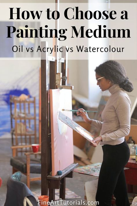 How to Choose a Painting Medium Oil Vs Acrylic, Oil Vs Acrylic Painting, Painting Ideas On Canvas Aesthetic, Ideas For Drawing, Aesthetic Painting Ideas, Acrylic Portrait Painting, Paint Tools, Canvas Aesthetic, Acrylic Tutorials