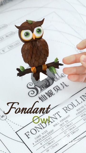 shaniabelle fondant on Instagram: "🦉👻Fondant tip: how to make an owl for spooky season, happy Halloween everyone 

Fondant doll online courses will be soon 🔜✨

#onlinecourse #cakedecorator #fondant #dollcake #fondanttools #shaniabellecake #caketoppers #cakedesign #promotion #forsale #owl #cakedesign #cakedecoration #siliconemold #halloween #fondantcake#cakeidea#foodphotography #foodphotographyandstyling #reelsinstagram #foodgasm #dessert #video #inspiration #instagood #reels #cakeart #sugarart #cakeideas #LoveCelebration #beautifulmoments" Fondant Doll, Fondant Owl, Fondant Tips, Fondant Tools, Rolling Fondant, Video Inspiration, Cake Sizes, Sugar Art, Fondant Cake