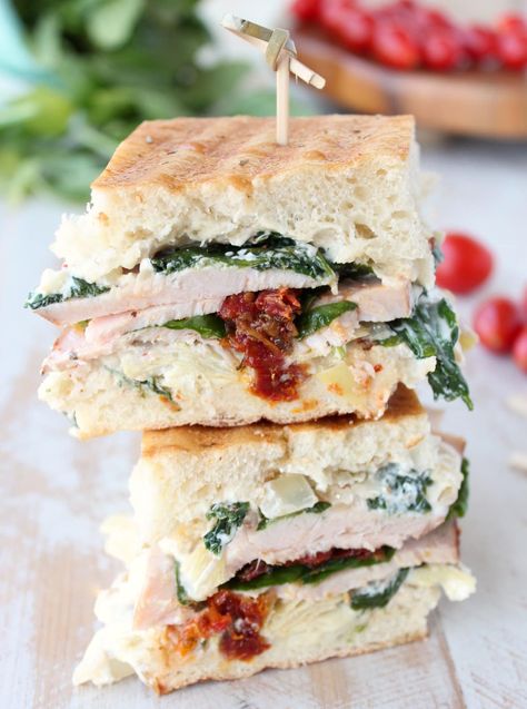 Artichoke Panini, Turkey Panini Recipes, Simple Balsamic Vinaigrette, Turkey Panini, Turkey Lunch, Greek Yogurt Chicken Salad, Quick Easy Lunch, Panini Recipes, Quick Lunch Recipes