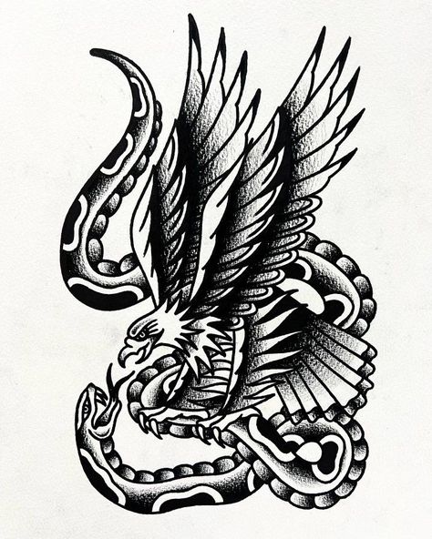 Eagle Eating Snake Tattoo, American Traditional Mexican Tattoo, Eagle Snake Tattoo Traditional, Eagle With Snake Tattoo, Cover Up Tattoo Stencil, Straight Edge Tattoo, Traditional Tattoo Arm, Traditional Chest Tattoo, Oz Tattoo