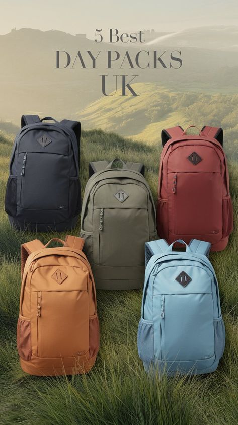 Image of five versatile daypacks, featuring durable and stylish designs ideal for hiking, camping, and outdoor adventures in the UK. Perfect choice for women looking for reliable backpacks or rucksacks. Best Parka, Camping Heater, Best Campervan, Pet Camping, Inflatable Sofa, Best Electric Bikes, Heated Gloves, Heated Jacket, Jackets Uk