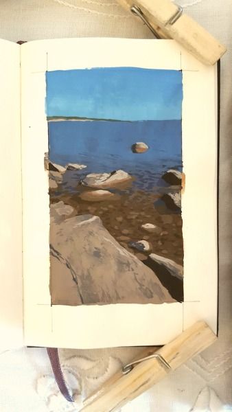 Gouache And Watercolor, Nature Sketch, Gouache Illustrations, Color Dream, Sketch Artist, Gouache Art, Painting Art Lesson, Arte Inspo, Oui Oui