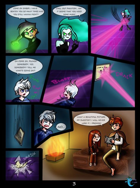 Jack Frost n Danny Phantom:IT NEVER DID HAPPEN p.3 by chillydragon Credence Fantastic Beasts, Ember Mclain, Phantom Comics, Hp Book, Sister Pictures, Really Sorry, Rise Of The Guardians, Danny Phantom, The Guardians