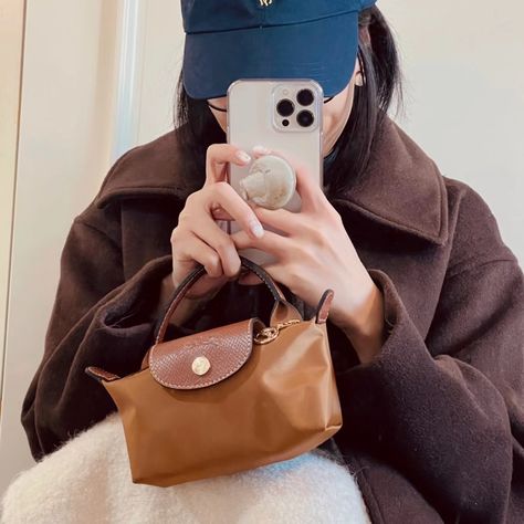 Brand New. Mini Size. It's Too Small For Me Mini Longchamp Bag Outfit, Longchamp Mini Bag, Mini Longchamp Bag Aesthetic, Longchamp Small Bag, Longchamp Leather Bag, Mini Longchamp Bag, Longchamp Le Pliage Mini, Longchamp Mini Le Pliage, Longchamp Bag Outfit