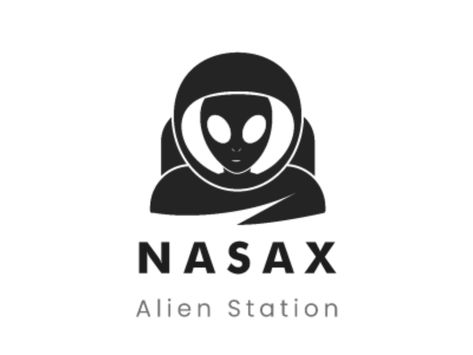 NASAX Alien Station Responsive Logo by Farima Farahmand for Dexign Studio on Dribbble Alien Logo Design, Logo Pin, Pin Logo, Logo Images, The Martian, Alien Logo, Logo Inspiration, Get Inspired, Logo Design