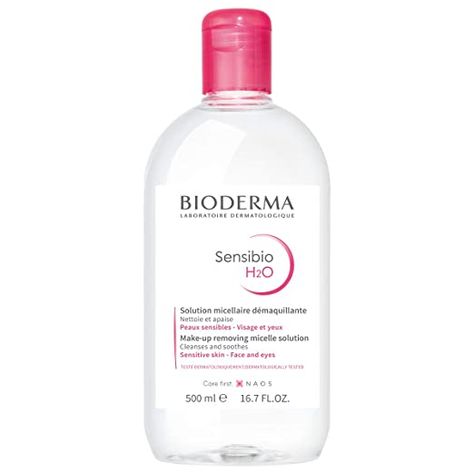 Amazon.com: Bioderma Sensibio H2O Soothing Micellar Cleansing Water and Makeup Removing Solution for Sensitive Skin, Face and Eyes: Beauty Bioderma Micellar Water, Bioderma Sebium, Cleanser For Sensitive Skin, Bioderma Sensibio, Bleach London, Micellar Cleansing Water, Water Cleanse, Micellar Water, Beauty Box