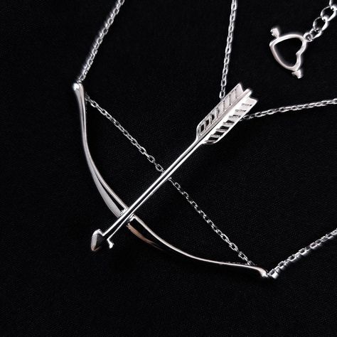 Archer Necklace, Lover Necklace, The Archer, Cupids Arrow, Lovers Necklace, Same Style, Rose Gold Necklace, Silver Roses, Silver Rose Gold