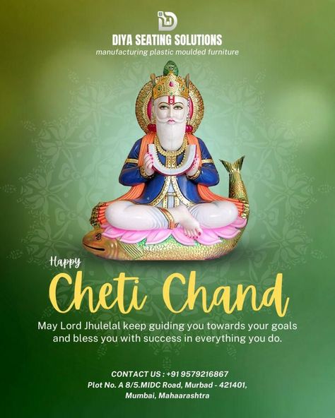 Cheti Chand Creative | Cheti Chand Wishes | Jhulelal Jayanti Creative Poster Cheti Chand Creative, Cheti Chand Wishes, Jhulelal Jayanti, Cheti Chand, Gifts Wrapping Diy, Creative Poster, Creative Posters, Creative Ads, Good Thoughts Quotes