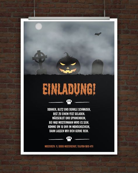 Gruselige Halloweeneinladung                                                                                                                                                                                 Mehr Creepy Halloween Costumes, Halloween Games, Fall Crafts Diy, Creepy Halloween, Halloween Make Up, Christmas Party Invitations, Halloween Invitations, Halloween Make, Birthday Cards Diy