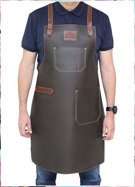 Andean Leather Apron - Grill Apron, Bbq Apron, Woodworking Apron, Barber Apron Leather Aprons, Welding Apron, Woodworking Apron, Branded Aprons, Tool Apron, Barber Apron, Handmade Aprons, Grill Apron, Bbq Apron