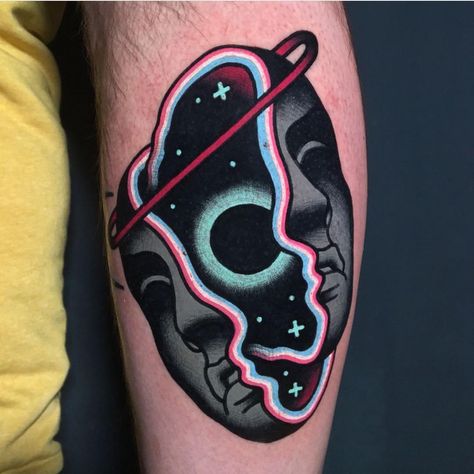 #Tattoo #Tattoos #Resident — Hello #Bratislava #Slovakia 🇸🇰 Wh Planet Tattoo, 42 Tattoo, Tattoos Infinity, Surreal Tattoo, Geisha Tattoo, Hawaiian Tattoo, Wolf Tattoo Design, Geniale Tattoos, Tattoos Geometric