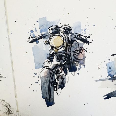 Art Moto, Motorbike Art, Bmw R100, Motorcycle Artwork, Motorcycle Drawing, Bike Sketch, Motorcycle Illustration, Bike Illustration, Motorcycle Posters