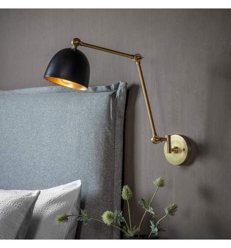 Wall mounted bedside lamps