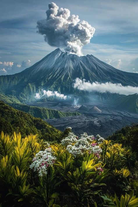 "Discover the power and beauty of the world’s most dramatic volcanoes! 🌋🔥 Perfect for adding adventure to your travels. #VolcanoViews #NatureAdventure #ScenicVolcanoes" Volcano Landscape, Volcano Island, Volcanic Island, Beauty Of The World, Nature Adventure, Volcano, Anatomy, Universe, The World