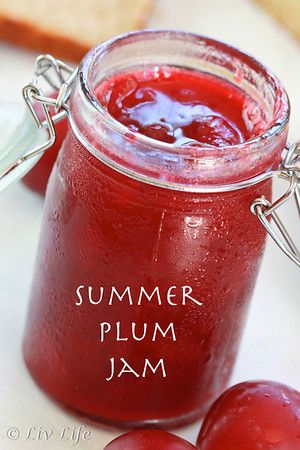 Homemade Jellies, Freezer Jams, Canning Veggies, Plum Jam Recipes, Jam Making, Food Preserving, Plum Recipes, Canning Ideas, Jam Recipes Homemade