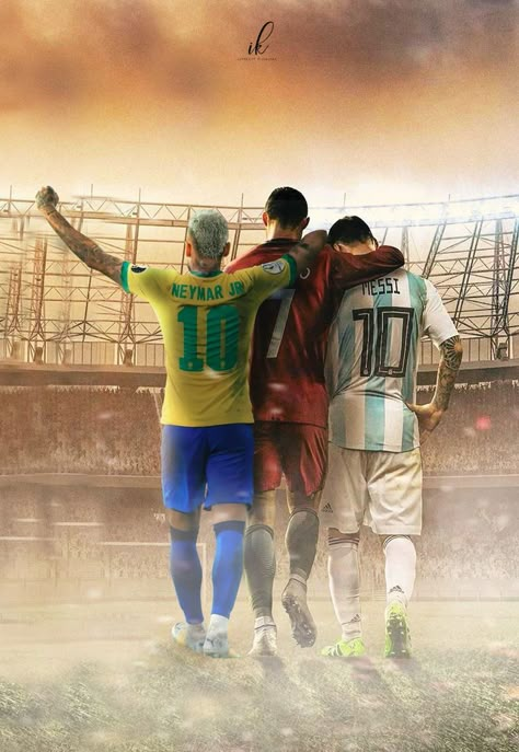 Neymar ronaldo MESSI friendship #ronaldo #messi #neymar #friendship #friends Cristiano Ronaldo And Messi, Cr7 Vs Messi, Messi And Neymar, Messi And Ronaldo, Football Quotes, Soccer Pictures, Neymar Jr, Lionel Messi, Soccer Players