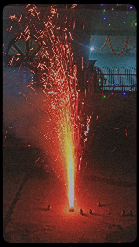 Fire crackers Diwali vibe Fire Crackers Aesthetic, Fire Crackers Diwali, Firecracker Crackers, Crackers Diwali, Fire Crackers, Diwali Crackers, Inspiration Painting, Tin Roof, Painted Paneling