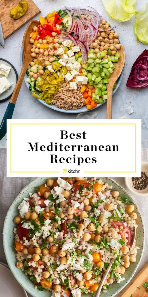 Mediterranean Recipes Healthy, Med Diet, Mediterranean Diet Recipes Dinners, Mediterranean Diet Meal Plan, Easy Mediterranean Diet Recipes, Mediterranean Diet Plan, Resep Diet, Mediterranean Dishes, Recipes To Make